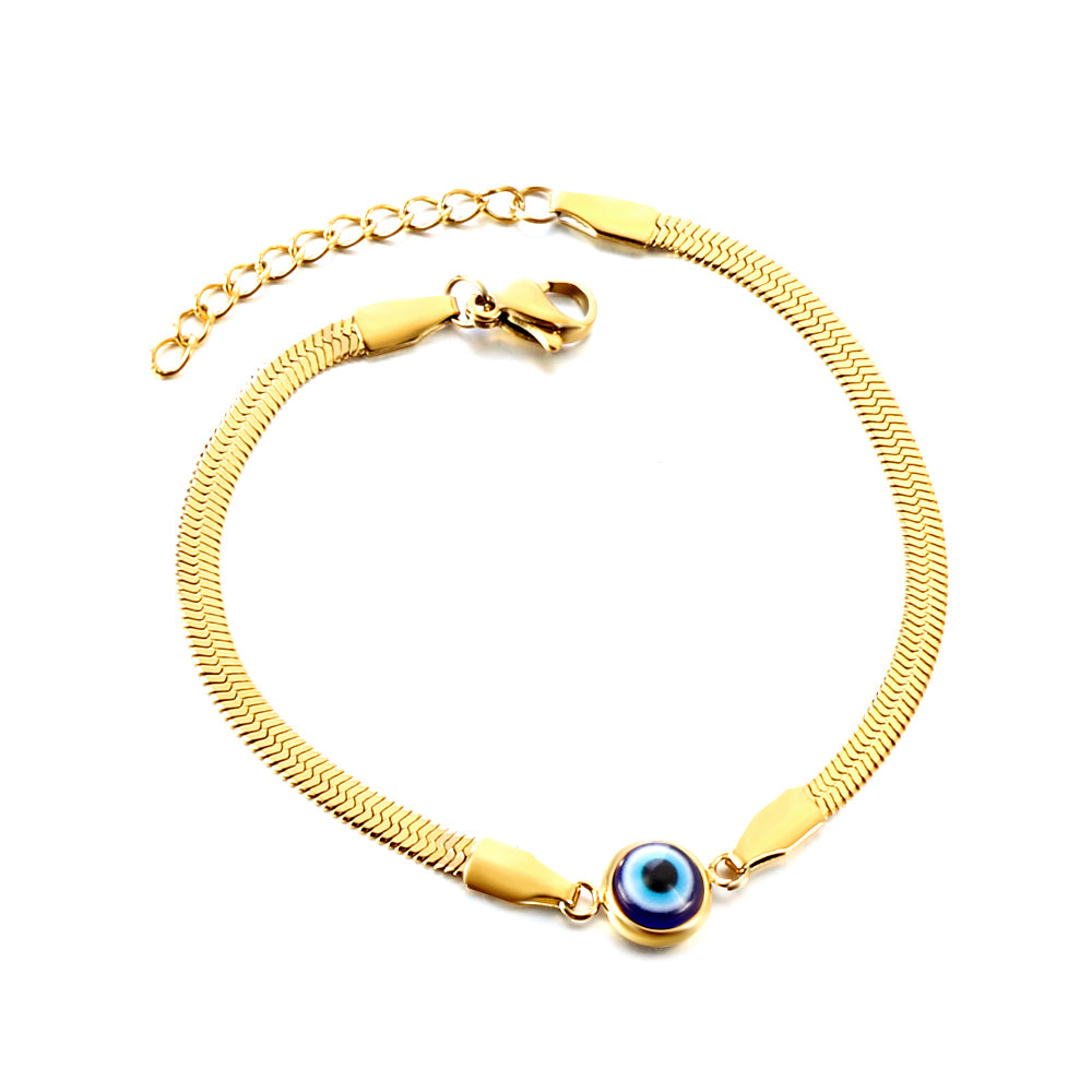 Classic eye steel bracelet