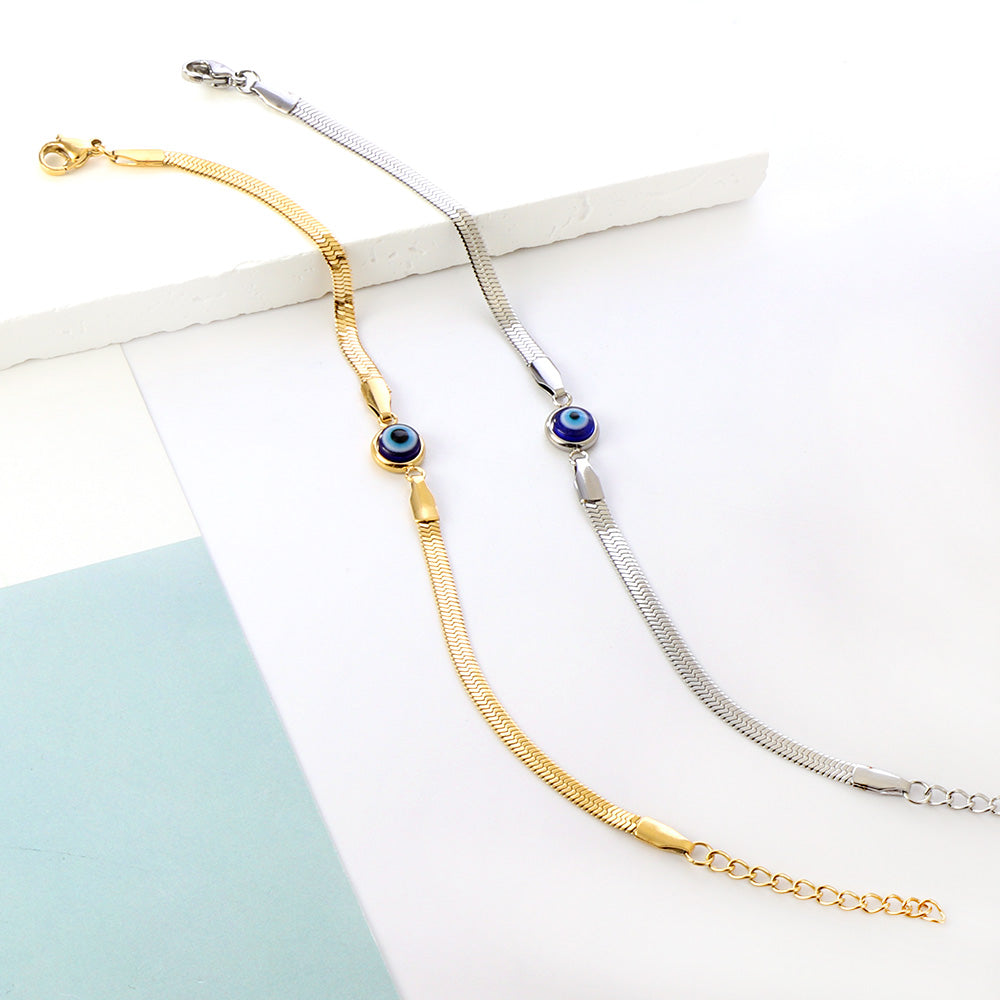 Classic eye steel bracelet