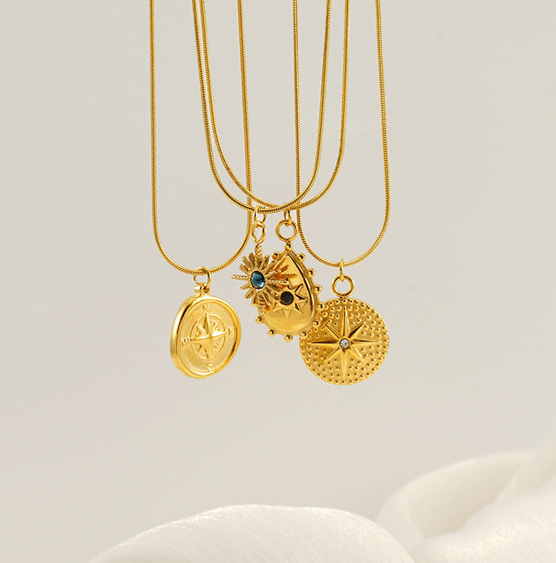 new style for stainless steel start necklace style